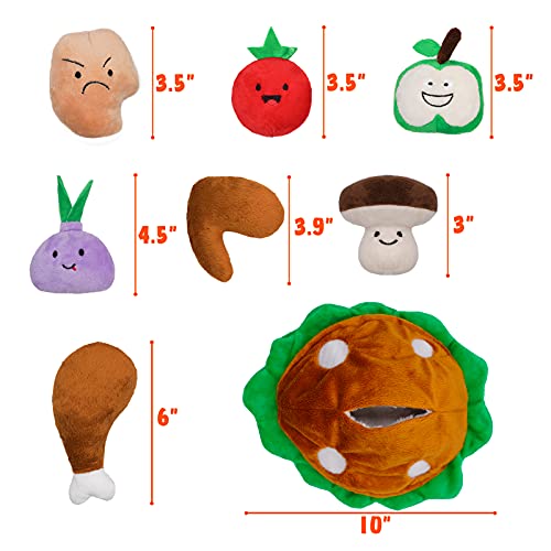 Thanksgiving Dog Toy, Hide and Seek Turkey Puzzle for Small Dogs - style: J-Turkey
