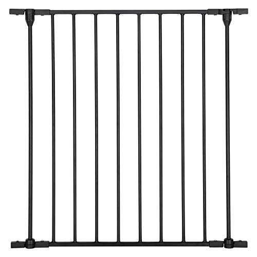 Bonnlo Tall Gate One-Panel Extension, Black - color: Black, style: 24.8 Inch L x 29 Inch H(1-Panel)