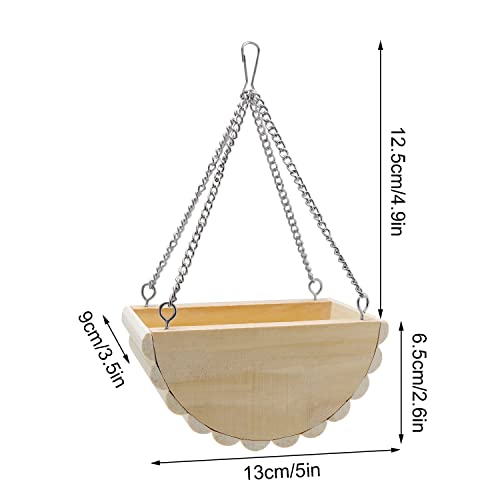 Hamster Wooden Swing Toy Hanging Bed for Gerbil Rat Mouse Dwarf Hamster