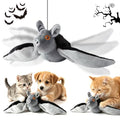 Flying Bat Dog Toy, Flying Bat Toy for Dogs, Flapping Bird Interactive Cat Toy, Cute Flapping Wings Electric Teasing Cat/Dog Toy, Hanging and Ground Play