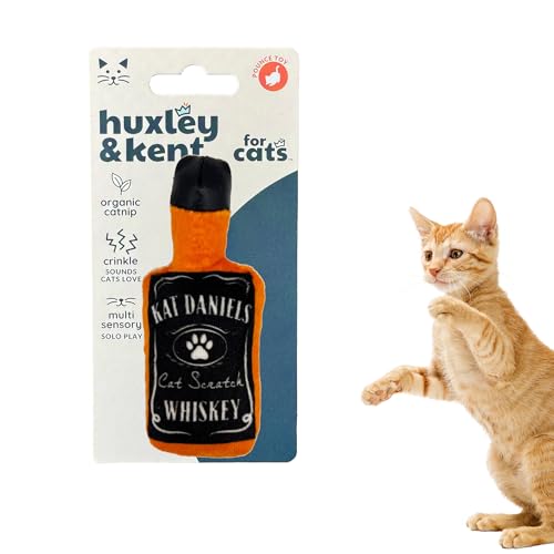 Huxley & Kent Plush Crinkle Catnip Cat Toy, Kat Daniels Whiskey - style: Kat Daniels Whiskey