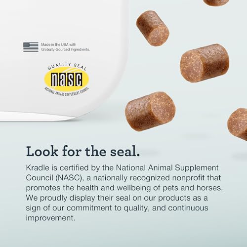 Kradle Calming Chews for Dogs, Anxiety Support, L‑Theanine, GABA, 75 Chews - size: 75-Count Jar