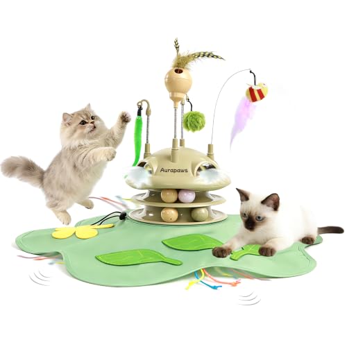 Cat Toys Rechargeable, 6-in-1 Automatic Interactive cat Toy