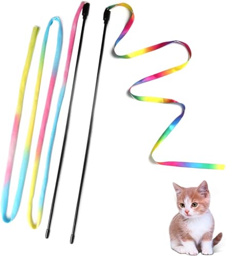 Cat Wand Toys Interactive Kitten Toys for Indoor Cats-2Pcs - size: 2 PCS