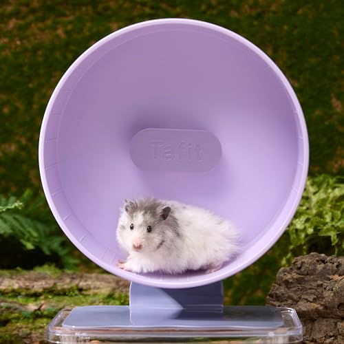 Super‑Silent Hamster Exercise Wheel – 8.66‑inch Quiet Running Spinner - color: Taro Purple, size: 8.7inch