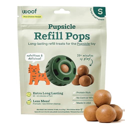 WOOF Pupsicle Chicken Refill Pops Dog Treats, Small, 10 Count