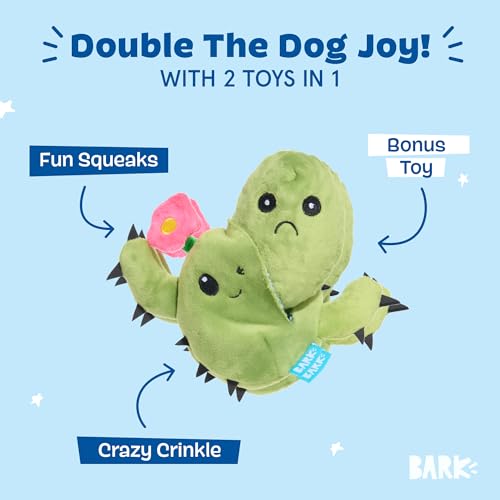 BarkBox Consuela the Cactus 2-in-1 Interactive Plush Dog Toy - color: Consuela the Cactus - Large