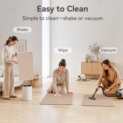 Large Cat Scratcher Mat, 39.3"×23.6" Sisal Cat Scratch Pad - color: Beige, size: 1 Pack-39.3"x23.6"