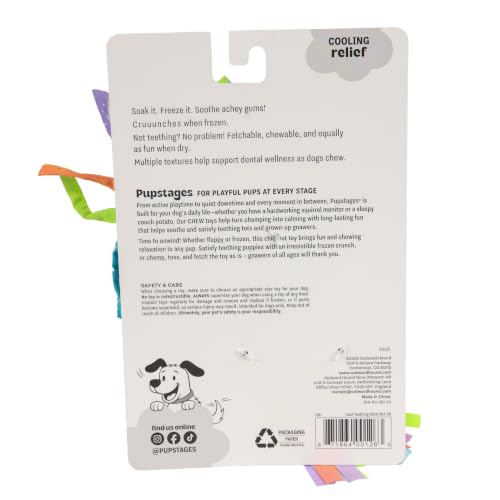 Cool Teething Stick Dental Dog Chew Toy, Soak & Freeze, 8.5" - color: Teething Stick