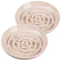 Slow Feeder Cat Bowl Set of 2, Ceramic Slow Feeding Cats Bowl Whisker Friendly, Anti Vomiting Cat Feeder for Dry and Wet Food，Fun Maze Interactive Bloat Stop Puzzle Bowls for Healthy Eating Diet - color: apricot