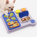 Dog Puzzle Toy, Dog Enrichment Toys, Level 1 Interactive Treat Dispensing Toy for Dogs, Slow Feeder for Mental Stimulation, Non-Slip Base, Detachable Easy-Clean Tray, Blue - color: Blue
