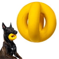 Indestructible Dog Ball - Lifetime Replacement - Durable Dog Toy for Aggressive Chewers - Safe, Non-Toxic Natural Rubber - Chew, Tug & Fetch - Tough, Heavy Duty Chew Toy - 4” (Softball Size)