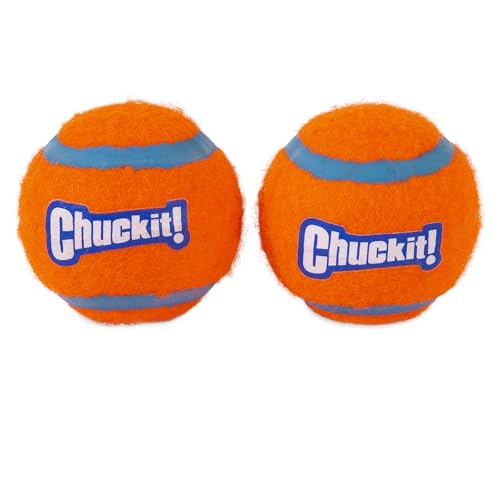 Chuckit! Dog Tennis Ball Dog Toy, Large (3 Inch Diameter) for Dogs 60-100 lbs 2 Count (Pack of 12) - size: Large - 2 Count ( Pack of 12)