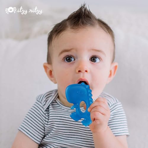 Itzy Ritzy Water-Filled Teethers for Teething Relief, Set of 3 (Dinosaur) - color: Dinosaur