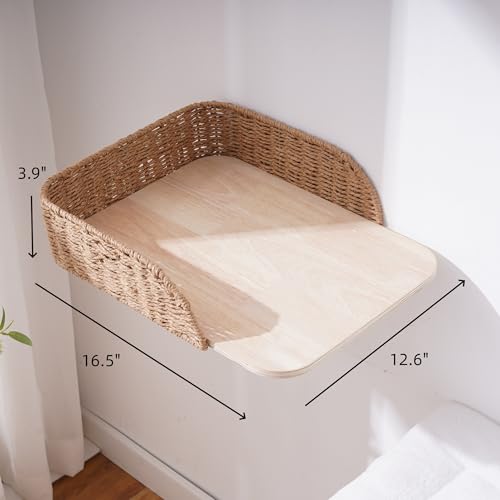 SHENGOCASE 2-Pack Wall Mounted Cat Bed Perch - size: F