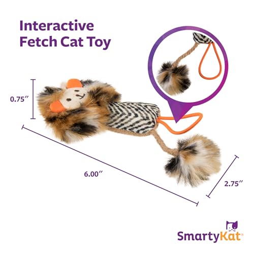 SmartyKat Instincts Prideful Player HappyNip Launch & Chase Cat Toy for Indoor Cats & Kittens, Launchable Toy with Catnip & Silverine - style: Interactive Play - Fetch Toy