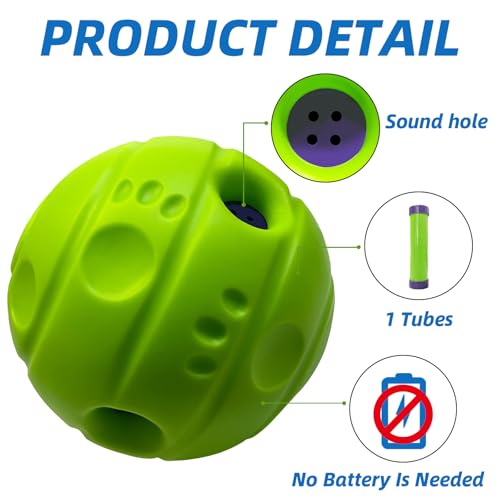 Dog Toys Ball, Interactive, XS, 2.75 in (7 cm) - color: No Paint, size: XS 2.75 in (7 cm)