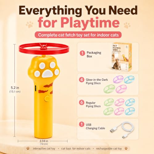 Cat Toy Launcher for Kitten Toys, Cat Toys Interactive, Automatic Cat Toy - color: brown