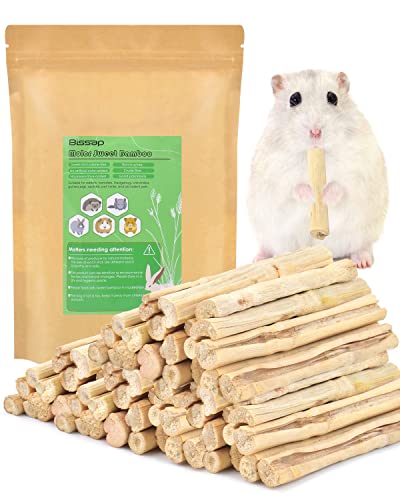 Bissap 910g/2Ib Sweet Bamboo Chew Sticks for Rabbits, Bunny Molar Treats Snack for Small Animals Hamsters Chinchillas Guinea Pigs Squirrels Natural Teeth Grinding Toys - size: 2 Pound (Pack of 1)