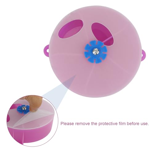 Hypeety Bird Foraging Toy Seed Food Rotating Wheel Feeder System for Parrot
