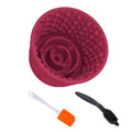 Dog Lick Bowl,Anxiety Relief Non-Slip Silicone Treat Bowl,Durable Anti-Choking Long-Lasting Enrichment Slow Feeder Licking Mat for Small Medium Large Breed,Freezable BPA Free Silicone Dishwasher Safe - color: Red, size: M-L
