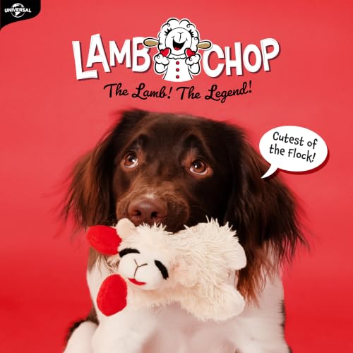 Multipet Lamb Chop Dog Plush Toy - Squeaky Toy - size: 6", style: White