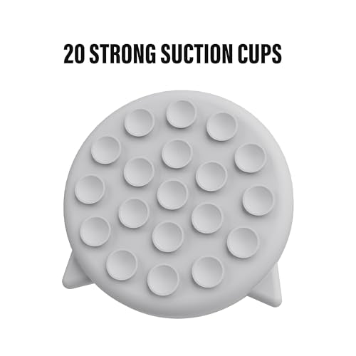 Silicone Cat Slow Feeder Bowl with Suction Cups - Interactive Puzzle Toy to Reduce Overeating in Kitty(Gray, 1 Cup) - color: Gray