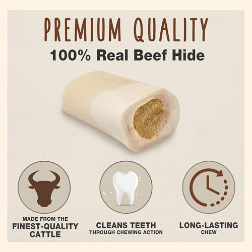Cadet Stuffed Shin Bones for Dogs, Peanut Butter Flavor, Small, 3 Count - size: 3 Count (Pack of 1)