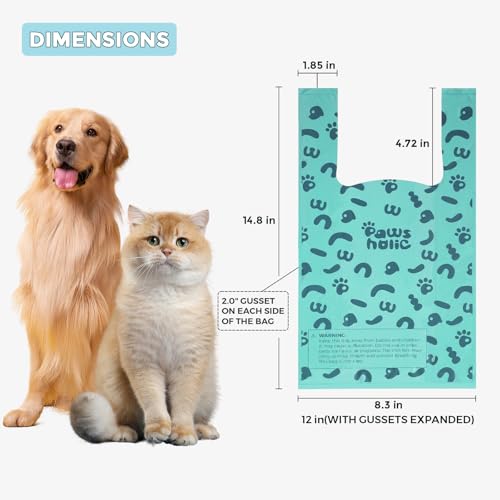Cat Litter Disposal Bags and Dog Poop Bags with Handle,Cornstarch Based Extra Thick and Guaranteed Leak Proof Poop bags for Kitty and Doggy(360 Count 1.1 Gallon,Lavender Scent) - size: 360 Count (Pack of 1), style: Lavender