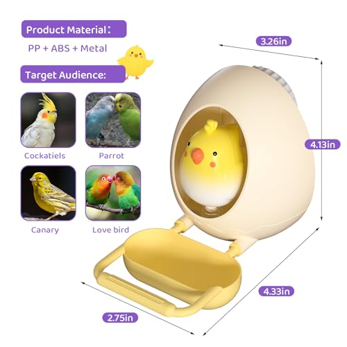 2-in-1 Bird Feeder&Chewing Toys,Parakeet Toys,Parrot Feeding Bowls Cups - color: Purple
