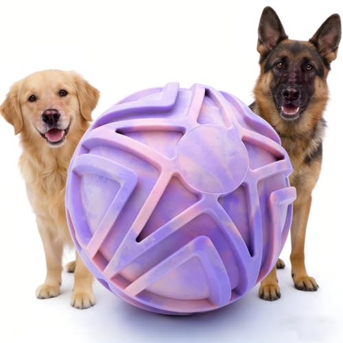 Dog Ball for Large Dogs, 7-Inch Floating Fetch Ball, Pink Ombre - color: Pink & Purple Ombre