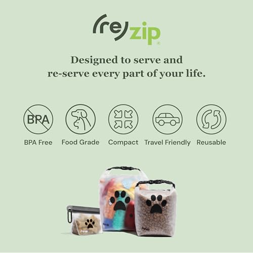 (re) zip Reusable Pet Treat & Poop Bag Carrier with Carabiner Clip, 2-Pack - size: 1 Cup