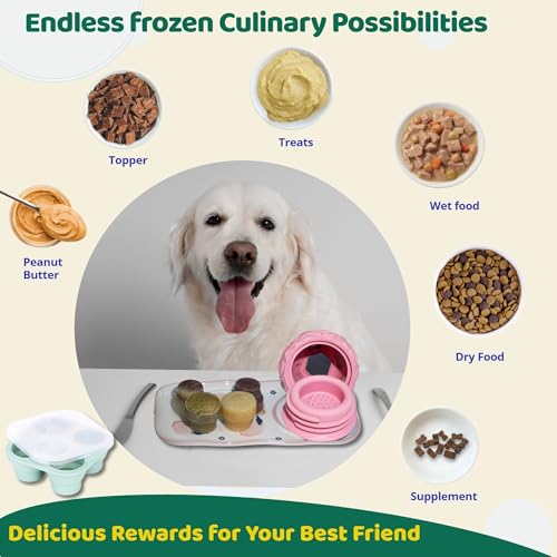 Large Pink Frozen Treat Ball, Interactive Anxiety Relief Puzzle Chew Toy - color: Pink, size: Large