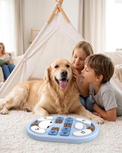 Dog Puzzle Toy, Interactive Enrichment Treat Food Puzzles, Gray - color: Gray