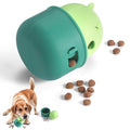 Silicone Dog Slow Feeder Toy - Interactive Puzzle Feeder & Food Dispenser for Small & Large Dogs - Enrichment Toys for Mental Stimulation - Fun Puppy Chew Toys & Cat Treat Dispenser to Keep Pets Busy - color: Bear-Green