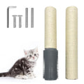 Fhiny 2PCS Cat Scratching Post Replacement, 15.7inch M8 Natural Sisal Cat Scratch Post with Cat Self Groomer Refill Pole Parts Kitten Climbing Furniture Protector Hemp Rope Scratcher for Spare White - color: White