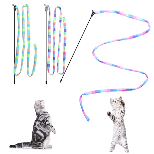 Cat Wand Toys Interactive Kitten Toys-3 Packs - size: 3 PCS