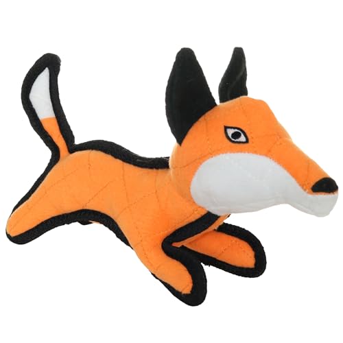 TUFFY® 5 Pack Jr Duck, Hippo, Fox, Brachiosaurus & Gear Ring Dog Toys - color: 5PK Multi-color Duck Fox Gear Hippo Brach