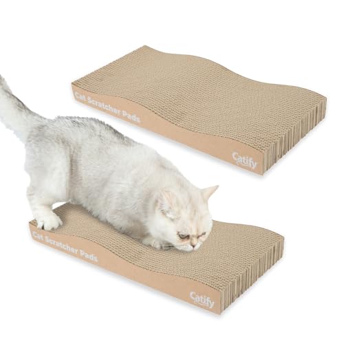 Best Pet Supplies Catify Cat Scratcher Pads - Wave, 2-Pack - color: Wave (2 Pack)