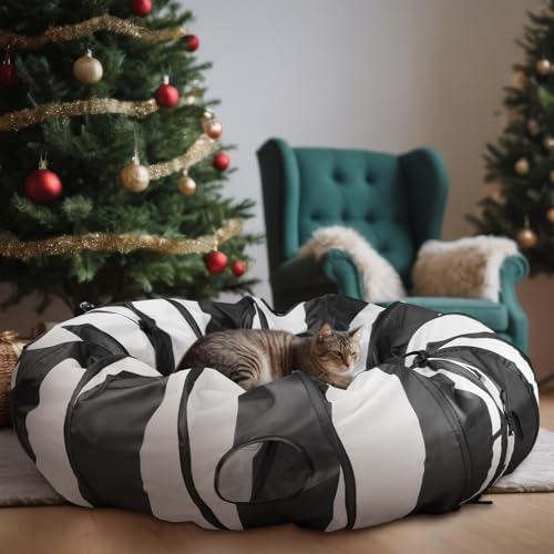 4' x 4' x 11.8'' Cat Tunnel Christmas Tree Skirt