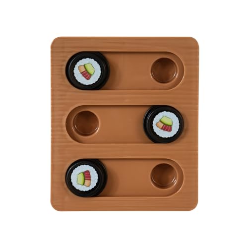 Quirky Kitty Sushi Hunter Bento Box Puzzle, Interactive Treat Toy