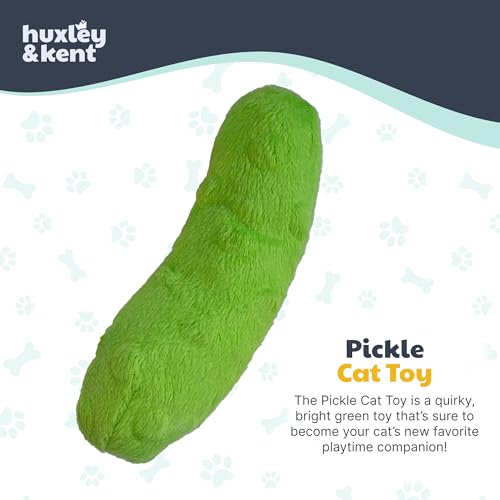 Huxley & Kent Plush Crinkle Catnip Cat Toy, Pickle - style: Pickle