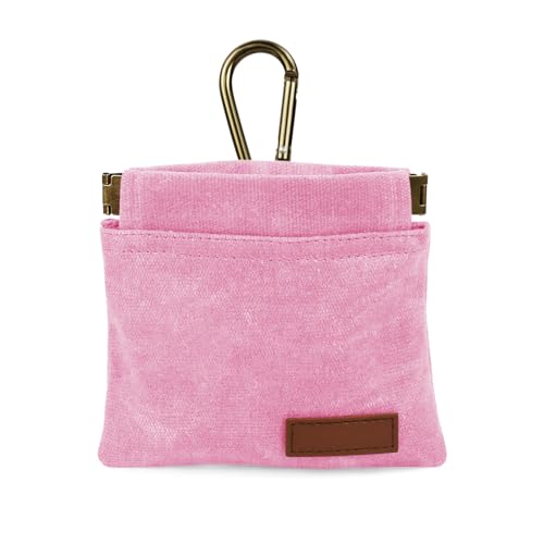 1 Pcs Pocket Pet Training Pouch,Dog Treat Pouch (Pink) - color: Pink