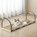 3 Function in 1 Cardboard Cat Scratcher Board, 31.5 in Cat Scratcher House, Cat Scratchers for Indoor Cats, Arched Cats Scratch Pad As Cat Bed, Cat Tunnel for Sleep, Grind Claws (Dark Gray) - color: Dark Gray