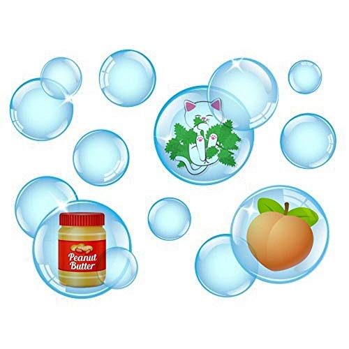 Pet Qwerks Incredibubbles Interactive Pet Toys - Long Lasting Edible Bubbles for Dogs & Cats - Peanut Butter Flavor - 38 ML, All Breed Sizes - size: 38 ml