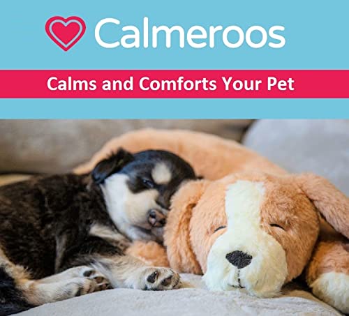 Plush Heartbeat Toy - Calming Anxiety Relief Toys for Puppies and Kittens - Heartbeat in a Soft Comforting Pet Plush for Dogs and Cats (Brown Plush + Heart Only) - color: Brown Plush + Heart Only
