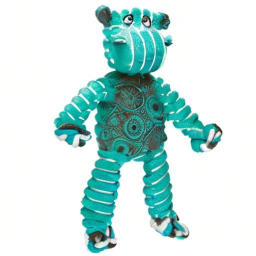 Kong Floppy Knots Rope and Plush Dog Toy, Hippo, Small/Medium - color: Hippo, size: Small/Medium