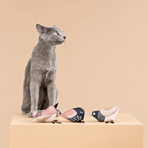 Fringe Studio, Under My Wings, Durable Cotton Canvas Cat Toy, 3PCS Set, PetShop Collection (904029) - color: Under My Wings