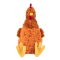 Best Pet Supplies Interactive Squeaky Dog Toy - Crinkle Chicken, Brown - color: Crinkle Chicken (Brown), size: Large
