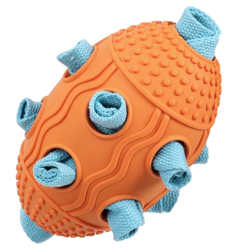 Interactive Dog Toy, Food Dispensing Puzzle Toy for Boredom Relief (Orange) - color: Orange